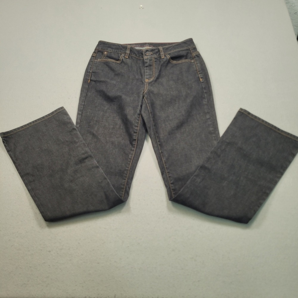 Talbots Curvy Bootcut Jeans Dark Wash Blue Denim Size 4 27